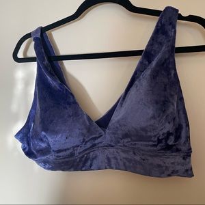 Velvet bralette. Festival top 💜